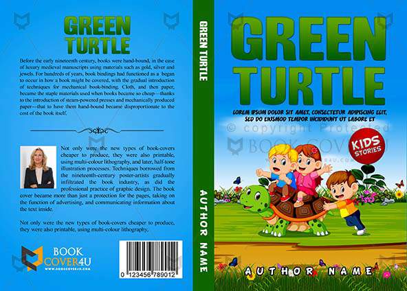 Children-book-cover-design-Green Turtle-front
