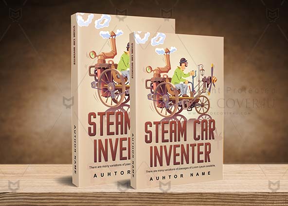 Educational-book-cover-design-Steam Car Inventer-back