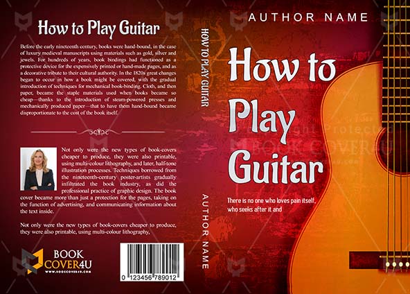 Educational-book-cover-design-How To Play Guitar-front