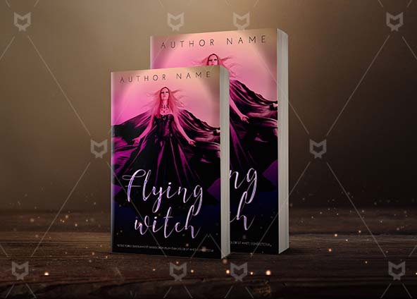 Fantasy-book-cover-design-Flying Witch-back