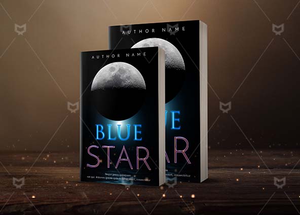 Fantasy-book-cover-design-Blue Star-back
