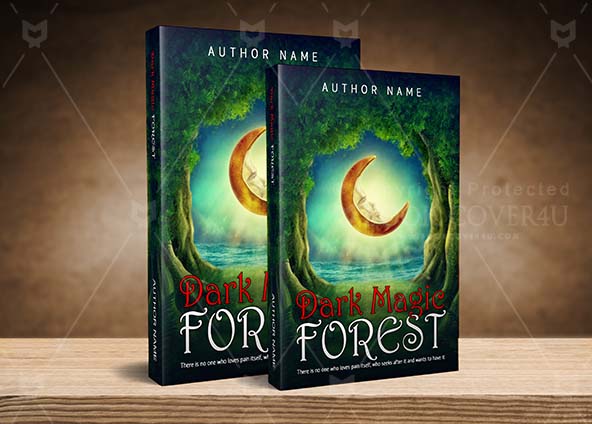 Fantasy-book-cover-design-Dark Magic Forest-back