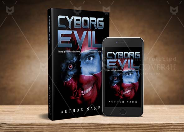 Fantasy-book-cover-design-Cyborg Evil-back