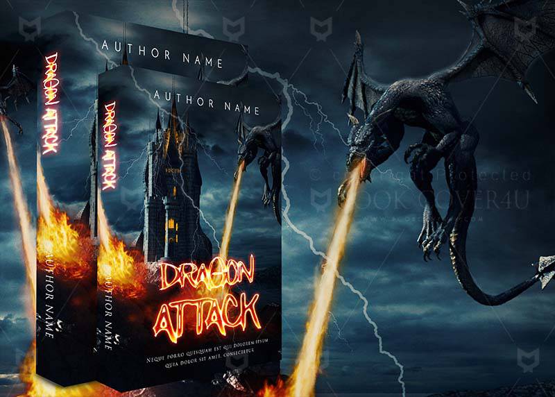 Fantasy-book-cover-design-Dragon Attack-back