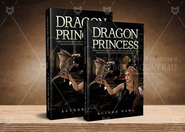 Fantasy-book-cover-design-Dragon Princess-back