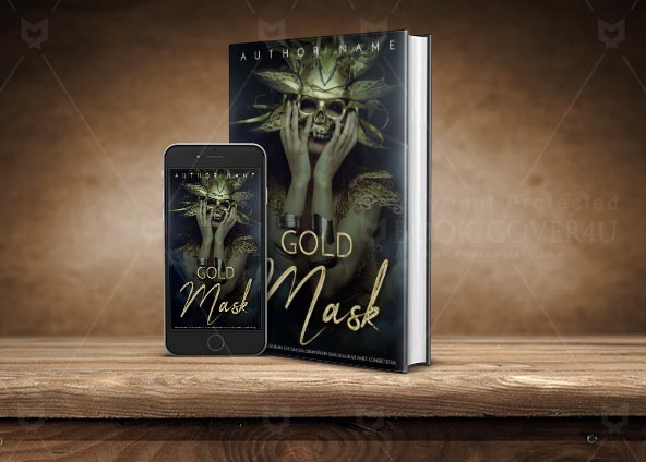 Fantasy-book-cover-design-Gold mask-back