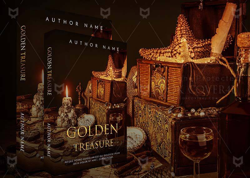Fantasy-book-cover-design-Golden Treasure-back