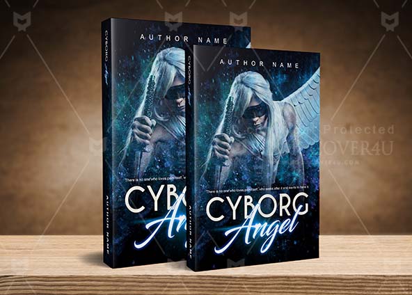 Fantasy-book-cover-design-Cyborg Angel-back