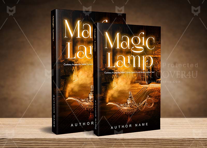 Fantasy-book-cover-design-Magic Lamp-back