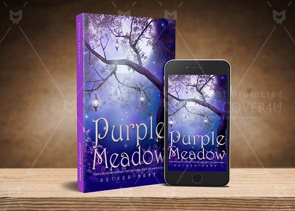 Fantasy-book-cover-design-Purple Meadow-back