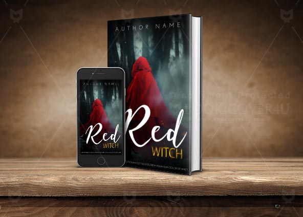 Fantasy-book-cover-design-Red witch-back