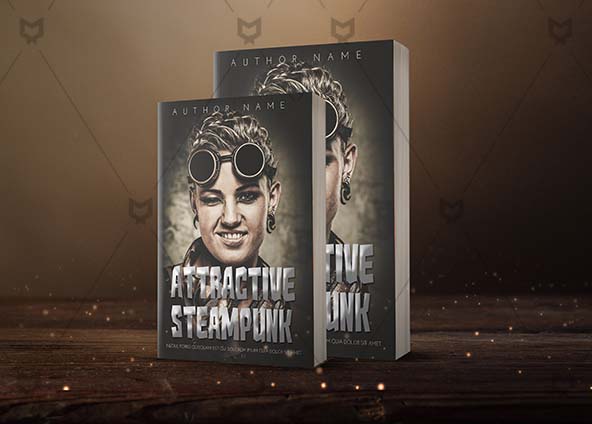 Fantasy-book-cover-design-Attractive Steampunk-back