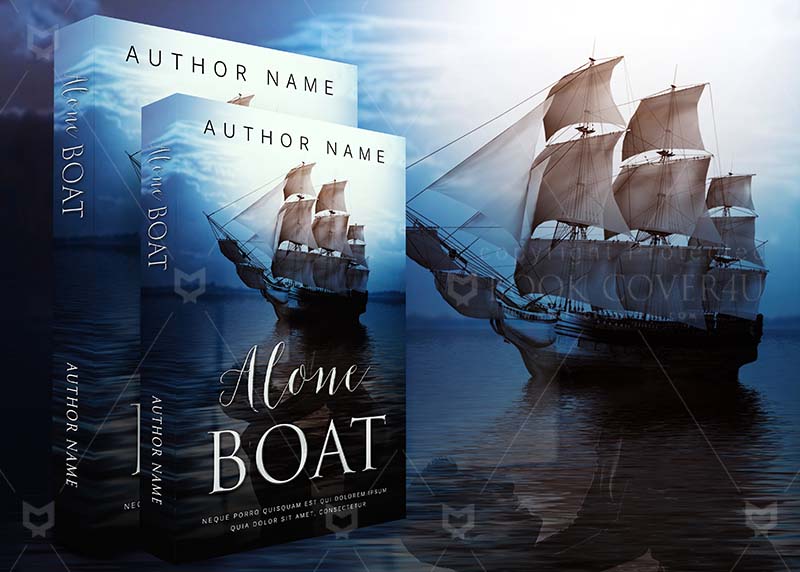 Fantasy-book-cover-design-Alone Boat-back