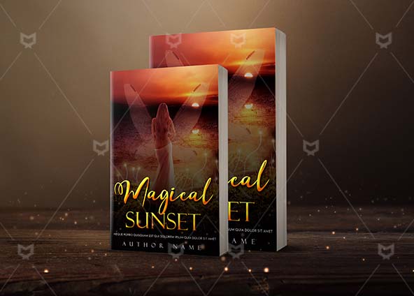 Fantasy-book-cover-design-Magical Sunset-back