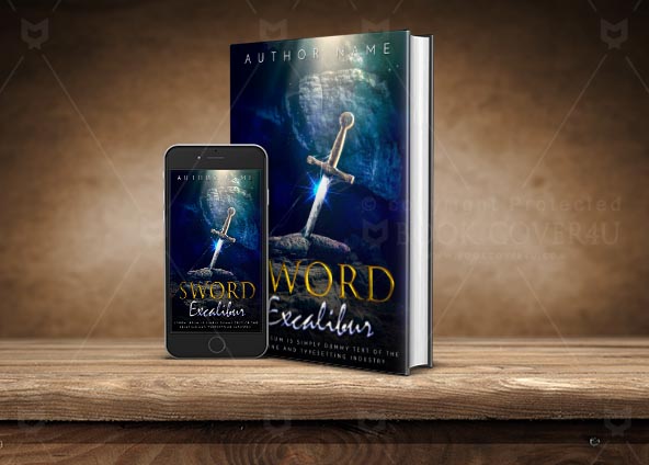 Fantasy-book-cover-design-Sword excalibur-back