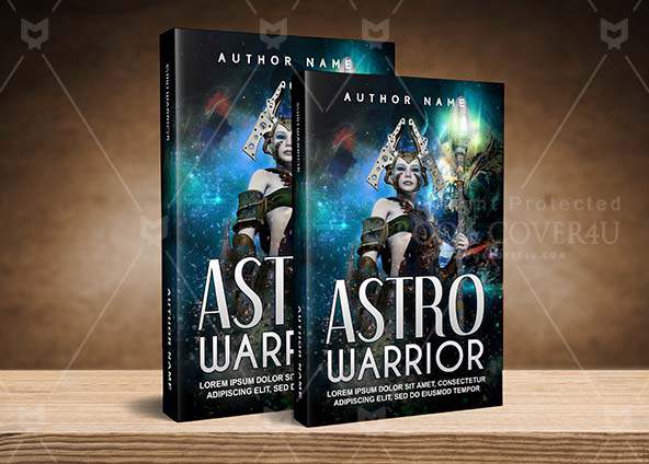 Fantasy-book-cover-design-Astro Warrior-back