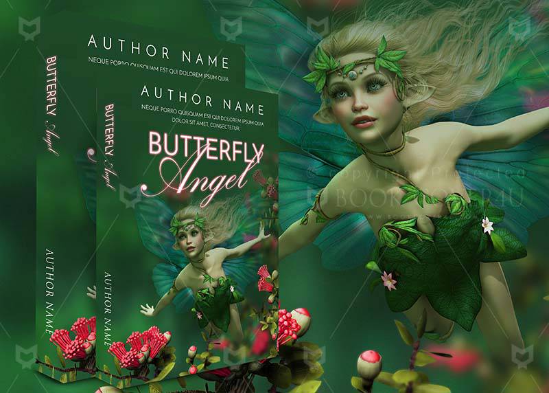 Fantasy-book-cover-design-Butterfly Angel-back