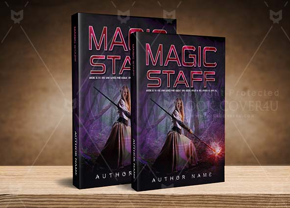Fantasy-book-cover-design-Magic Staff-back