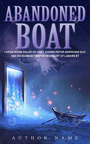 Fantasy-book-cover-Abandoned-Boat-Gate-door-art-landscape-Door-Imagination-Artwork-Dark