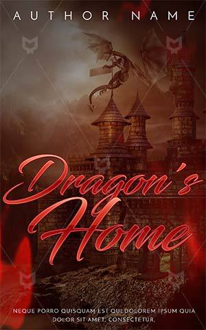 Fantasy-book-cover-fire-dragon-castle-historical-legend
