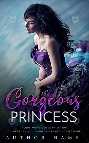 Fantasy-book-cover-Flower-Princess-Book-Cover-Embrace-The-Romance-River-Purple-Dress-Forever