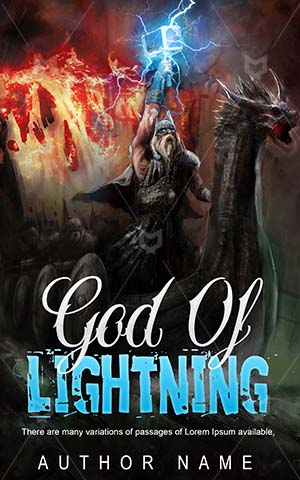 Fantasy-book-cover-God--Viking--Hammer--Dark-fantasy-book-covers--Lightning--Thor--Strike--Illustration--Energy--Electricity--Strong--Heat--Angry--Evil