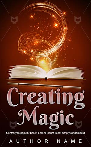 Fantasy-book-cover-Open-Book-Magic-wand-Magical-covers-Spells-Wisdom-Sparkles-Ffantasy-design-Vector-Power