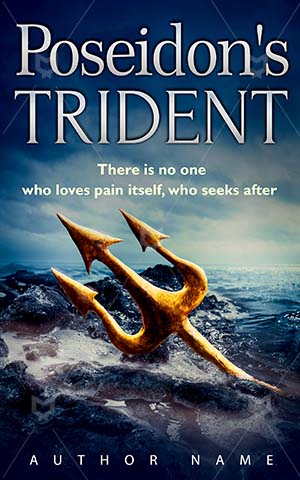 Fantasy-book-cover-Sea-Trident-Poseidon-Object-Element-Metal-Gold-Water-Sharp-Power-Vintage-covers