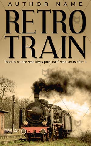 Fantasy-book-cover-Train-book-cover--Steam-train--Old--Retro--Train--Steam--Steam-locomotive--Train-station--Haunted-house--Vintage--Tranquil--Village--Fantasy