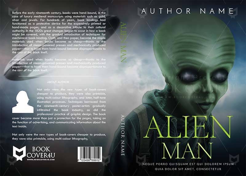 Fantasy-book-cover-design-Alien Man-front