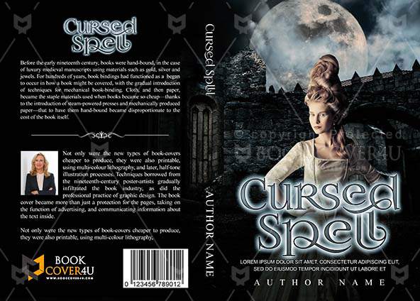 Fantasy-book-cover-design-Cursed Spell-front