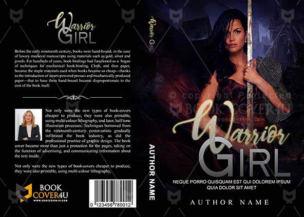 Fantasy-book-cover-design-Warrior Girl-front
