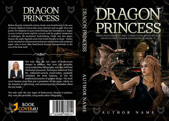 Fantasy-book-cover-design-Dragon Princess-front