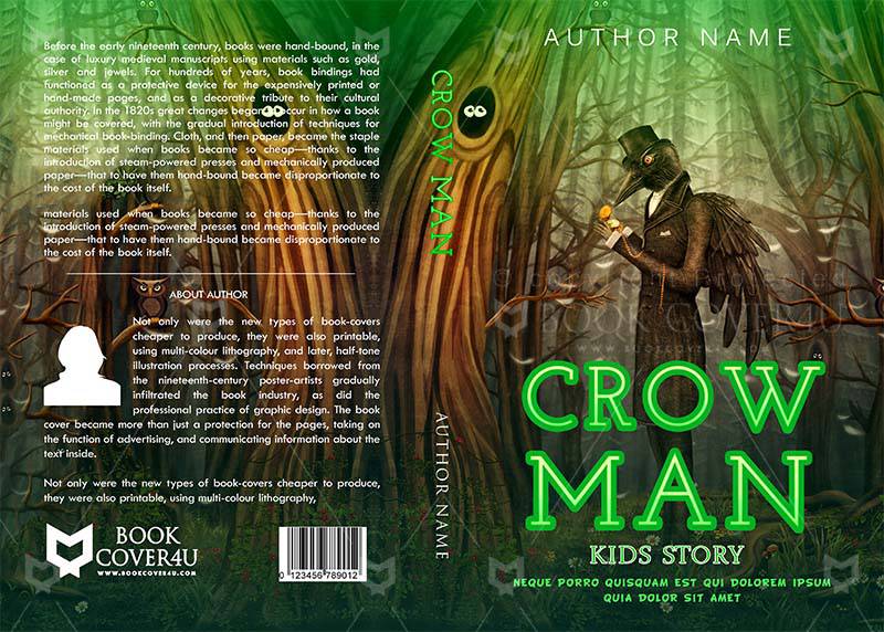 Fantasy-book-cover-design-Crow Man-front
