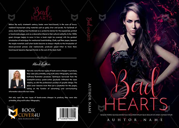 Fantasy-book-cover-design-Bad Hearts-front