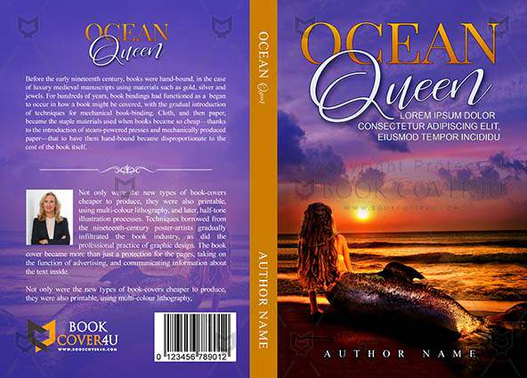 Fantasy-book-cover-design-Ocean Queen-front