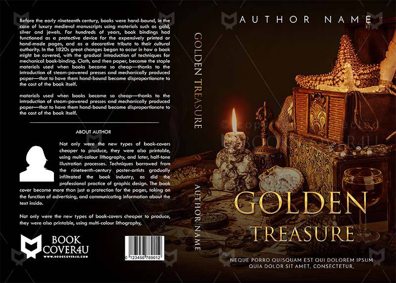 Fantasy-book-cover-design-Golden Treasure-front