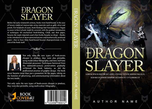 Fantasy-book-cover-design-Dragon Slayer-front