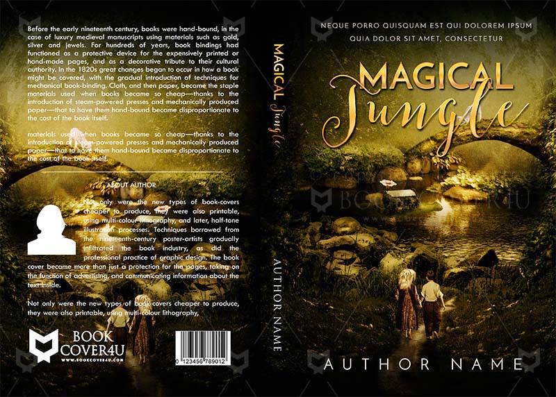 Fantasy-book-cover-design-Magical Jungle-front