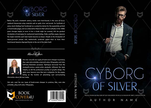 Fantasy-book-cover-design-Cyborg Of Silver-front