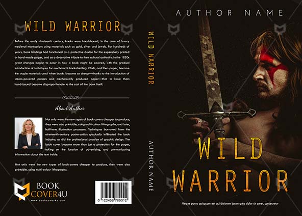 Fantasy-book-cover-design-Wild Warrior-front