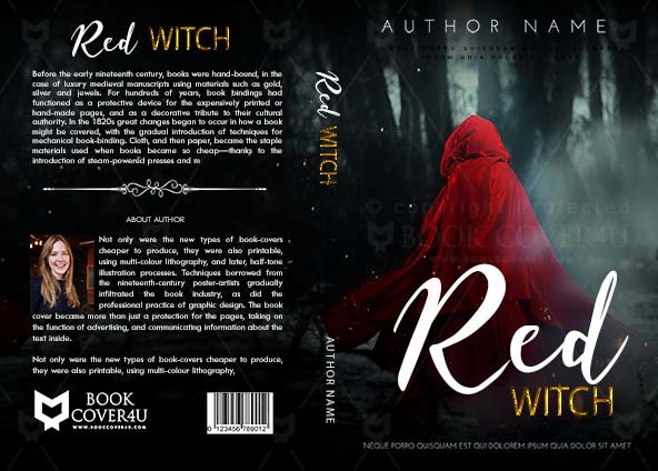Fantasy-book-cover-design-Red witch-front