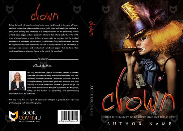 Fantasy-book-cover-design-Clown-front