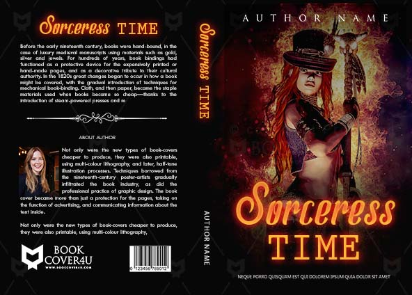 Fantasy-book-cover-design-Sorceress  time-front