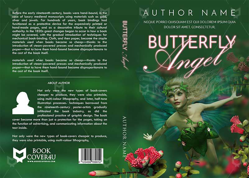 Fantasy-book-cover-design-Butterfly Angel-front