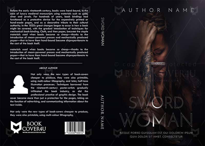 Fantasy-book-cover-design-Sword Woman-front