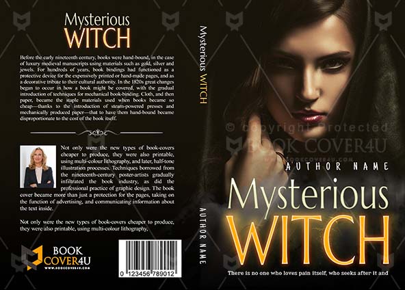 Fantasy-book-cover-design-Mysterious Witch-front