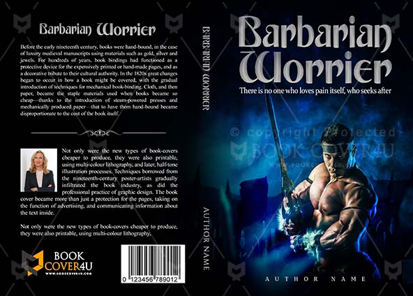 Fantasy-book-cover-design-Barbarian Worrier-front