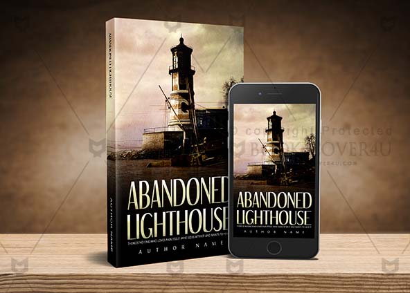 Horror-book-cover-design-Abandoned  lighthouse-back