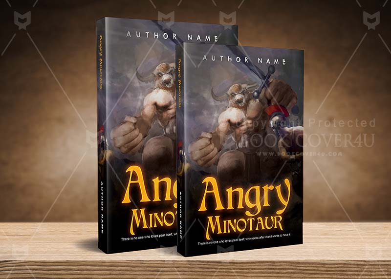 Horror-book-cover-design-Angry Minotaur-back